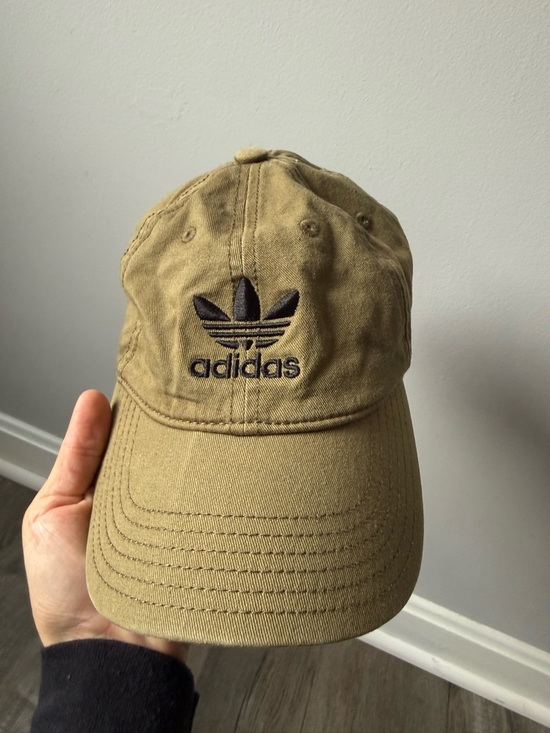 adidas Accessories - Adidas Trefoil Olive Green Adjustable Baseball Cap Hat OS